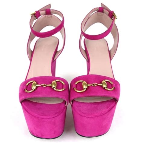 scarpe gucci fucsia|net a porter Gucci shoes.